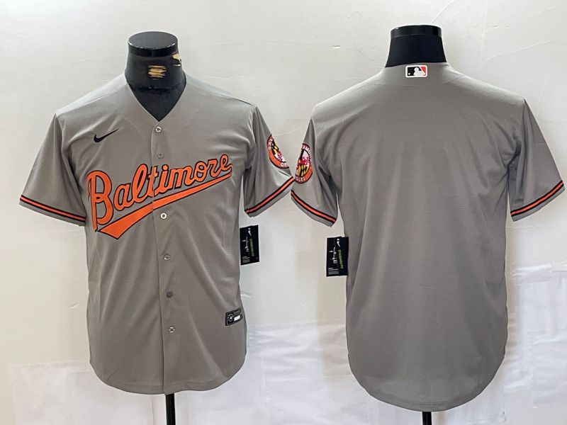 Men Baltimore Orioles Blank Grey Game 2024 Nike MLB Jersey style 1